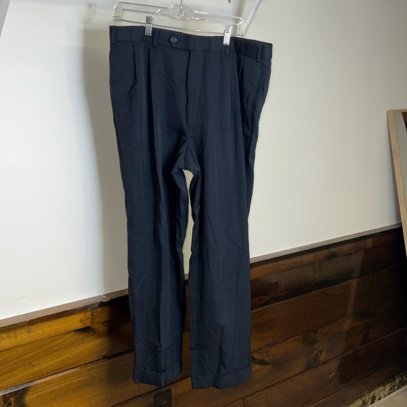 Brooks Brothers Navy Wool Dress Pants- 34x30 - Picture 1 of 6